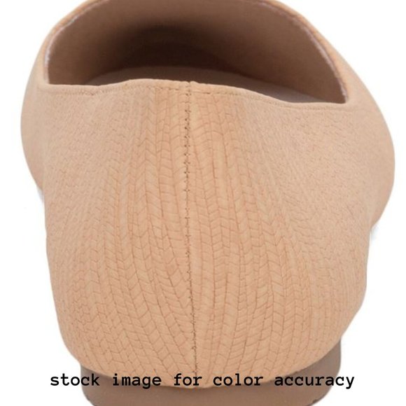 BC REBEL SLIP ON FLATS POINTED TOE ASYMMETRICAL VAMP NEUTRAL NUDE SIZE 7 NWT - Picture 16 of 16